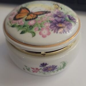 Floral Butterfly Music Box